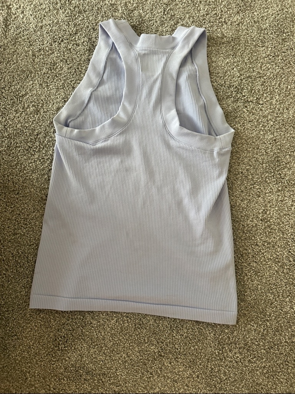 Athleta Lavender Ribbed Racer Back Tank - Picture 4 of 5